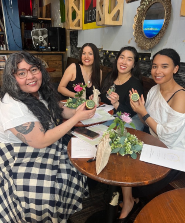 Women gathered at an EVE event